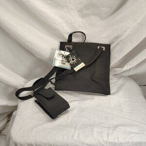 No Boundaries, bag with cellphone holder, black, 9.5" x 8" x 3.5"